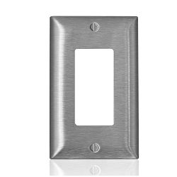 LEV SLJ82-C SS 1 GANG MID SIZE DECORA WALLPLAT