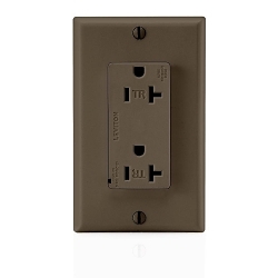 LEV T5380 BR TR TVSS DUP REC 20A125V NON-ALAR