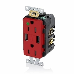 LEV T5632-HGR RD COMBI DUP REC/USB HG CHARGER 1