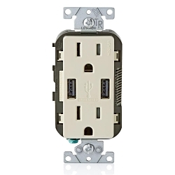 LEV T5632-T LA COMBI DUP REC/USB CHARGER 15A1