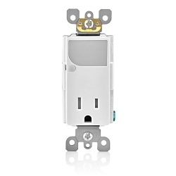 LEV T6525-W DECORA TR OUTLET & LED