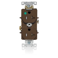 LEV T8300 BR DUPL TR REC 520R 2P3W 20A125V