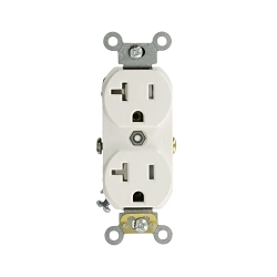 LEV TCR20-W WH REC DUP TR 5-20R 20A125V