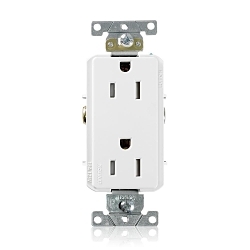LEV TDR15-W WH REC DUP DEC TR 2PO 3WI 15A125V
