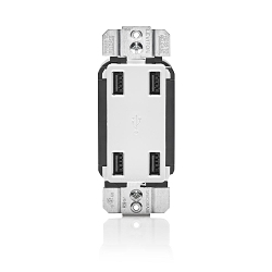LEV USB4P-W WH 4-PORT DEC USB CHARGER 4.2A 0