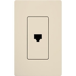 LUTRON CA-PJ-LA CLARO TELEPHONE JACK 6-CONDUCT