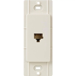 LUTRON CA-PJ-LA CLARO TELEPHONE JACK 6-CONDUCT