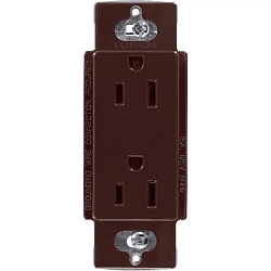 LUTRON CAR-15-BR CLARO 15A DUPLEX RECEPTACLE DE