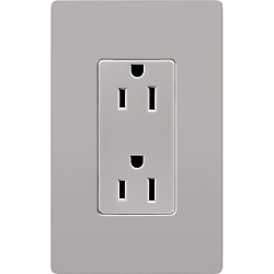 LUTRON CAR-15-GR CLARO 15A DUPLEX RECEPTACLE DE