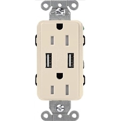 LUTRON CAR-15-UBTR-LA CLARO 15A TAMPER-RESISTA