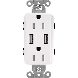 LUTRON CAR-15-UBTR-WH CLARO 15A TAMPER-RESISTA