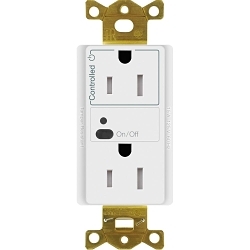 LUTRON CAR2S-15-STR-WH VIVE RF WIRELESS RECEPTA