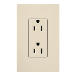 LUTRON CAR-15-LA CLARO 15A DUPLEX RECEPTACLE DE