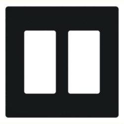 LUTRON CW-2-BL CLARO 2 GANG WALL PLATE FOR DECO