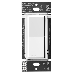 LUTRON DVRF-5NS-WH CLARO SMART SWITCH FOR C