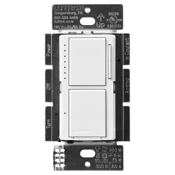 LUTRON MACL-L3S25-WH MAESTRO LED+ DUAL DIMMER