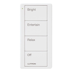 LUTRON PJ2-4B-GWH-P03 4-BUTTON SCENE KEYPAD PI
