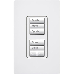 LUTRON RRD-W1RLD-WH SEETOUCH WALL KEYPAD WOR