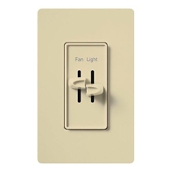 LUTRON S2-LF-IV SKYLARK DUAL DIMMER SWITCH AND F
