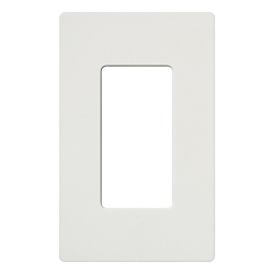 LUTRON SC-1-SW CLARO 1 GANG WALL PLATE FOR DECO