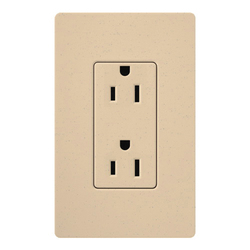 LUTRON SCR-15-MN CLARO 15A DUPLEX RECEPTACLE DE