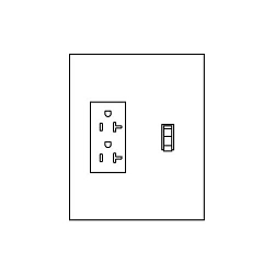 MIDWEST U010S010 20GFCI/SWITCH SURFACE UN