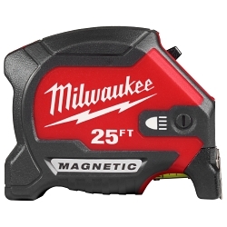 MILW 48-22-0428 25-FT MAGNETIC TAPE MEASURE W/