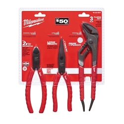 MILW 48-22-6331 COMFORT GRIP PLIERS KIT - 3 PC
