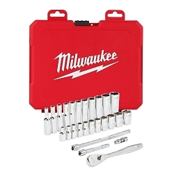 MILW 48-22-9404 1/4-IN DRIVE 26PC RATCHET & SOC