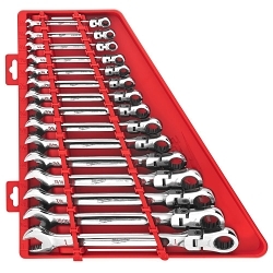 MILW 48-22-9413 15PC SAE FLEX HEAD RATCHETING