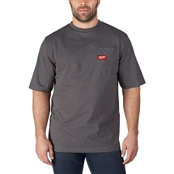 MILW 601G-L HEAVY DUTY POCKET T-SHIRT - SHORT S