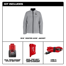 MILW F102G-21M M12 WOMENS HEATED AXIS JACKE