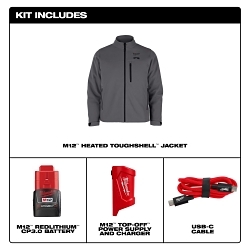 MILW M100G-21M M12 HEATED TOUGHSHELL JACKET