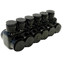 MORRIS 97636 2/0- 6 BLK INSUL CONN DUAL