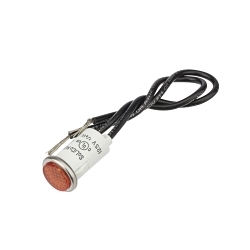 NSI 79755LW ROUND INDICA TOR LIGHT AMBER LENS STAINLESS BEZEL