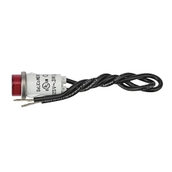 NSI 79780LW ROUND INDICA TOR LIGHT RED LENS STAINLESS BEZEL .25 CYL LENS