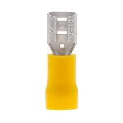 NSI F12-250-3V 12-10 AWG VINYL INSULATED FEMALE DISC .250X.032 TAB 50 PE