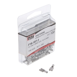 NSI F16-187-3 16-14 AWG BARE FEMALE DISC .187X.032 TAB 100/PACK