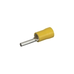 NSI PT-12V 12-10 AWG VIN YL INSULATED PIN TERMINAL 50 PER PACK