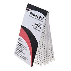 NSI WMB2NSI WIRE MARKER BOOK A-Z 0-15 + - /