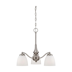 SATCO 60-5042 PATTON 3 LIGHT CHANDELIER (ARMS D