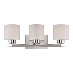 SATCO 60-5203 PARALLEL 3 LIGHT VANITY FIXTURE W