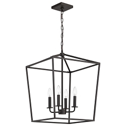 SATCO 60-7952 EMMA 4 LIGHT LARGE PENDANT DARK