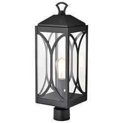 SATCO 60-8124 OAKLYN 1 LIGHT POST TOP MATTE BLA