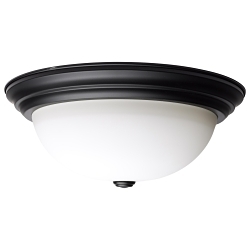 SATCO 60-129 3 LIGHT 15-INCH FLUSH MOUNT MATT