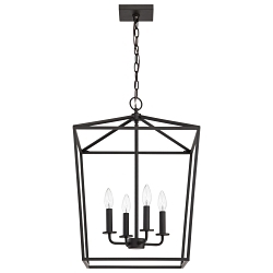 SATCO 60-7952 EMMA 4 LIGHT LARGE PENDANT DARK