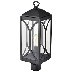 SATCO 60-8124 OAKLYN 1 LIGHT POST TOP MATTE BLA