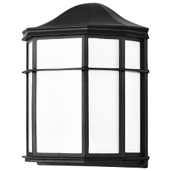 SATCO 62-1397 LED CAGE LANTERN FIXTURE BLACK FI