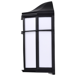 SATCO 62-1397 LED CAGE LANTERN FIXTURE BLACK FI