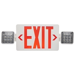 SATCO 67-122 COMBINATION RED EXIT SIG